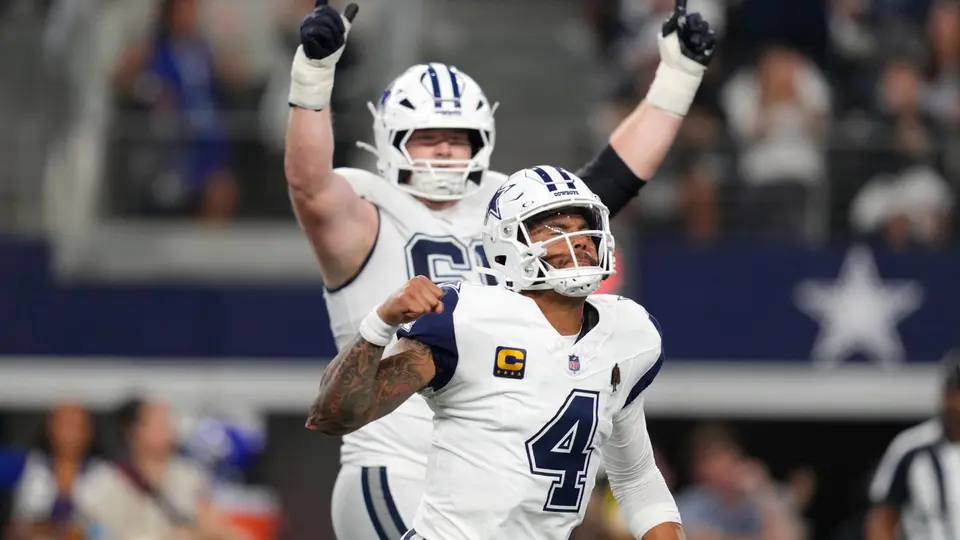 Dak Prescott lidera a Cowboys a vencer 37-20 a Commanders