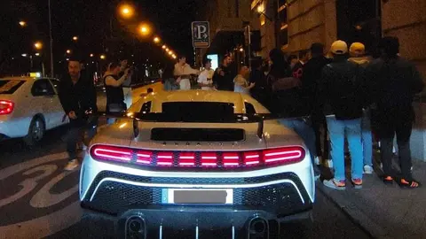 Cristiano Ronaldo fue captado en su Bugatti de más de 10 millones de dólares por Madrid