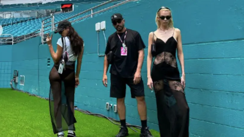 Irina Shayk sorprendió a todos por atuendo en el Gran Premio de Miami