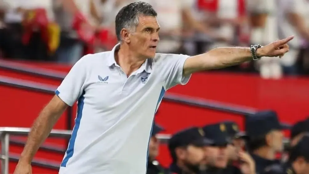 José Luis Mendilibar, DT del Sevilla | TWITTER: @SevillaFC