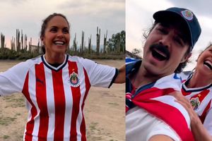 Chivas: Lucerito perdió apuesta por el Clásico Nacional y cantó el himno del Rebaño