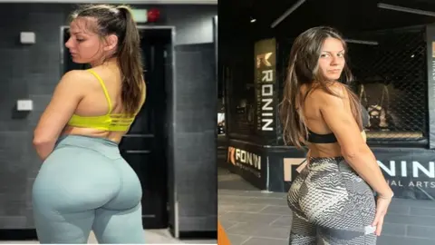 Alice Ardelean, campeona de MMA, rompe un huevo con sus glúteos