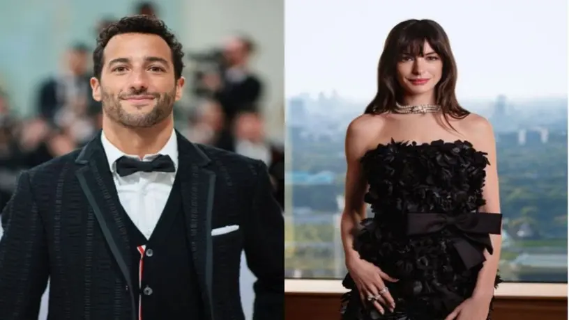 Anne Hathaway sorprende a Daniel Ricciardo en el Met Gala: 'Soy gran fan de la F1'