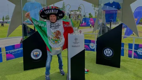 Caramelo estuvo presente en la Final de la Champions League