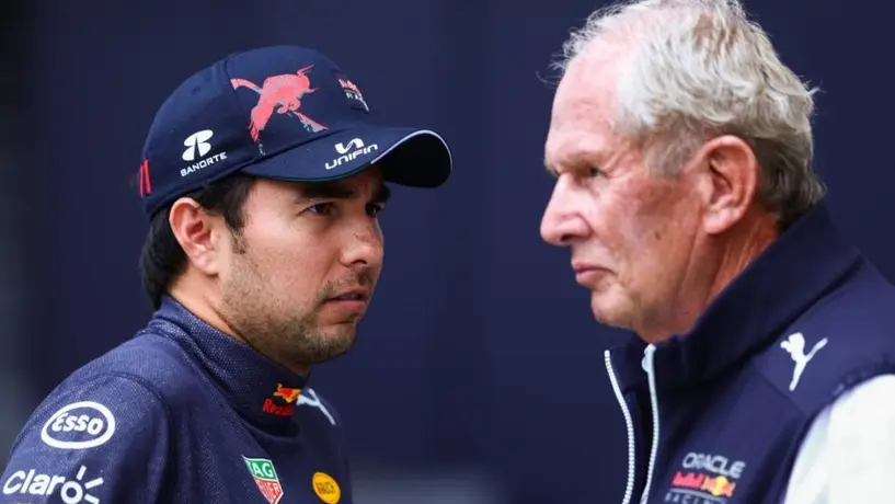 Helmut Marko sobre Checo: “Son tonterías. Su asiento nunca ha estado en peligro y no lo estará"
