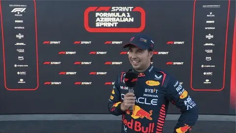 Checo Pérez previo al Gran Premio de Azerbaiyán: "Saldré enfocado en la victoria"