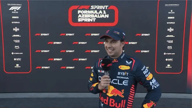 Checo Pérez previo al Gran Premio de Azerbaiyán: "Saldré enfocado en la victoria"