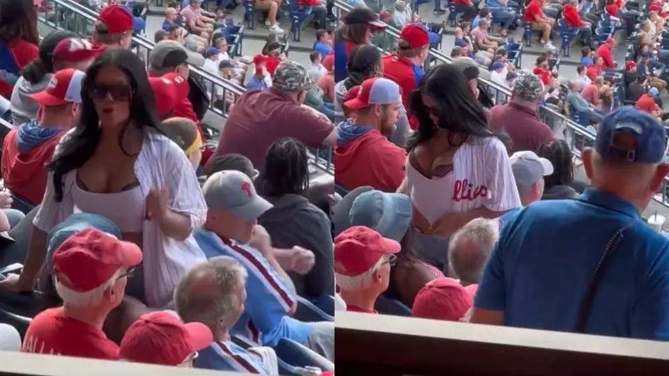 MLB: Fanática de los Phillies de Philadelphia se hizo viral por hacer un lap-dance en las gradas