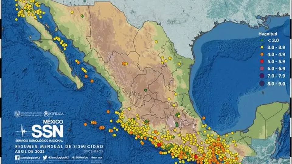 ¡Temblor sacudió Oaxaca! tuvo epicentro en San Pedro Pochutla
