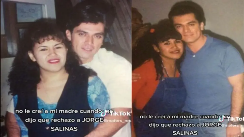 Usuaria de Tik Tok comparte imágenes del actor Jorge Salinas cuando pretendió a su madre