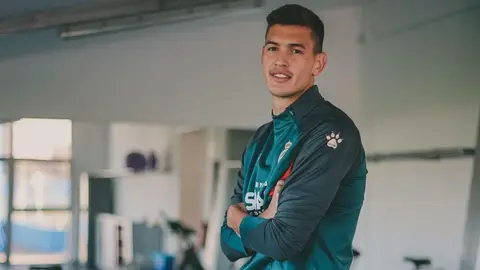 César Montes en su presentación con Espanyol: "En el Derbi hubiera sido un debut soñado"