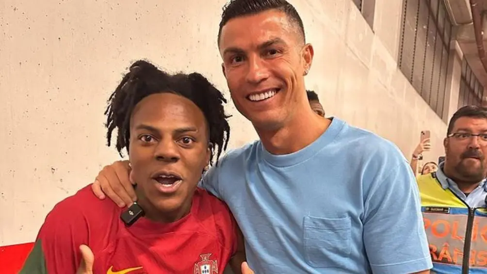 Speed y Cristiano Ronaldo en el parking del Estadio do Sport Lisboa | INSTAGRAM: @ishowspeed