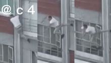 VIDEO: Hombre aparentemente ebrio muere tras caer de cuarto piso en Multifamiliar Miguel Alemán