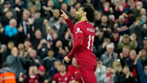 Mohamed Salah le da la victoria al Liverpool frente al Brentford