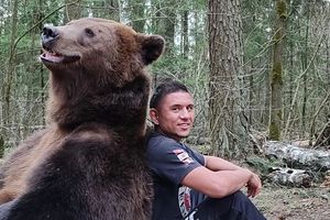 ¡Una locura! Peleador de MMA se enfrenta mano a mano contra un oso