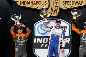 Pato O'Ward se sube al podio al terminar segundo en el Gran Prix de Indianápolis