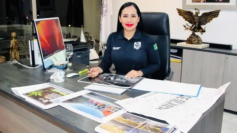 Sandra Cuevas, alcaldesa de Cuauhtémoc, regaló playeras del América