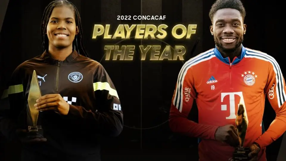 Alphonso Davies y Khadija Shaw fueron nombrados jugadores del año de la Concacaf