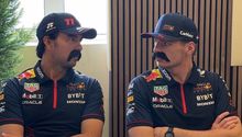Red Bull le pone bigote a Checo Pérez y Max Verstappen y se desatan los memes