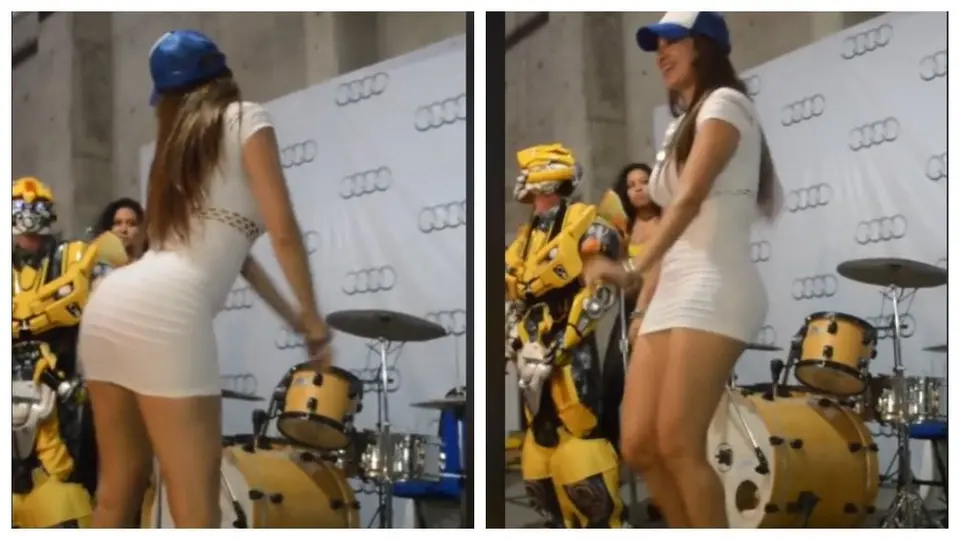 Edecán 'enamora' a internautas con sensual baile en una fiesta y se hace viral