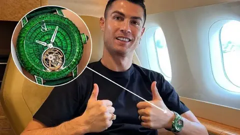 Cristiano Ronaldo presume reloj con valor millonario; fue diseñado exclusivamente para él