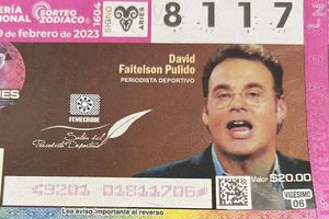 David Faitelson presume aparecer en billete de lotería nacional: 'Péguenle al gordo'