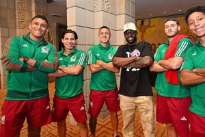 Randy Arozarena visitó a la Selección Mexicana y todos hicieron su clásica celebración