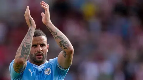 Kyle Walker se pierde el entrenamiento del Manchester City a días de la Final de Champions