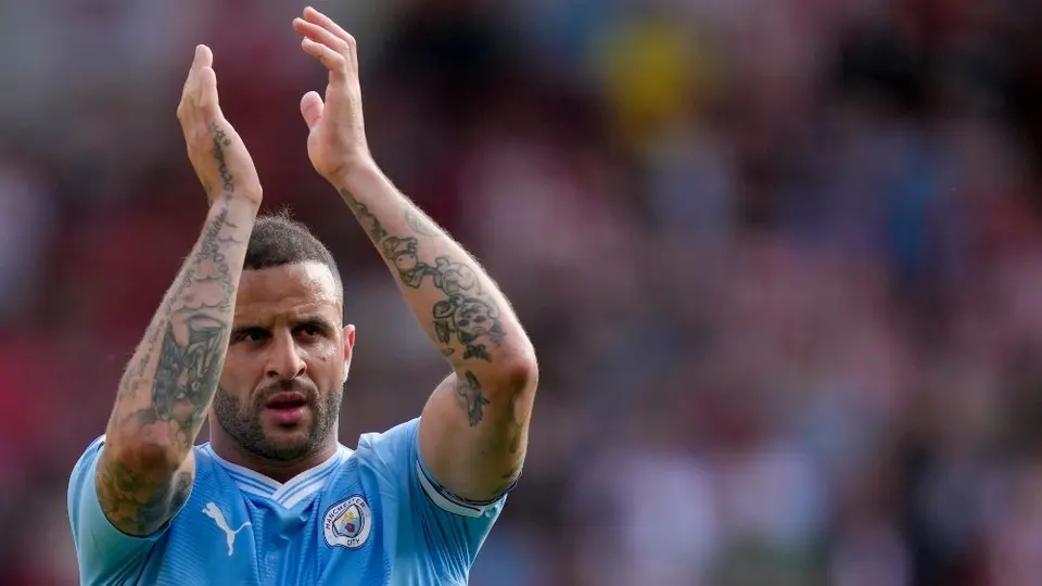 Kyle Walker se pierde el entrenamiento del Manchester City a días de la Final de Champions