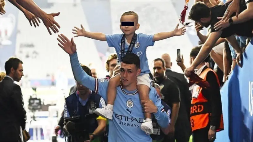 Phil Foden crea cuenta de Instagram a su hijo, 'El Wey'