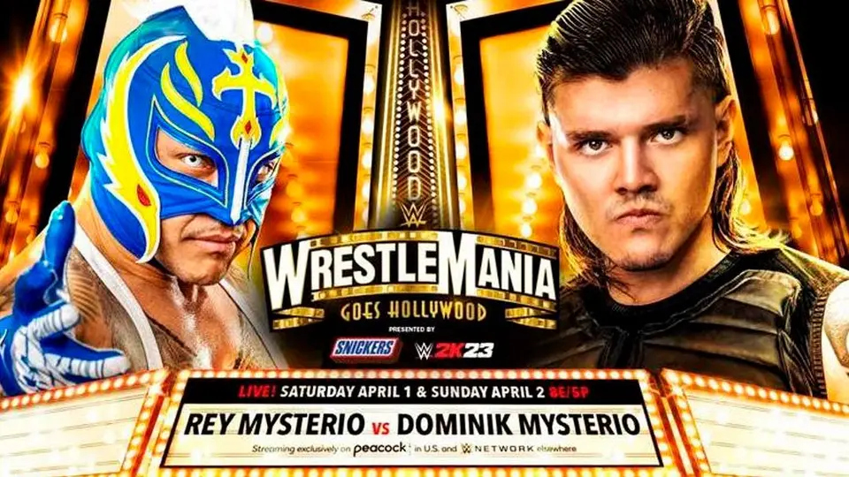 Rey Mysterio enfrentará oficialmente a su hijo Dominik en WrestleMania 39