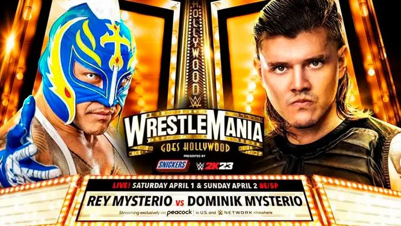 Rey Mysterio enfrentará oficialmente a su hijo Dominik en WrestleMania 39