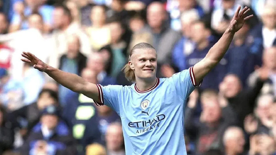 Erling Haaland iguala récord de Mohamed Salah con 32 goles, pero con 8 juegos por delante