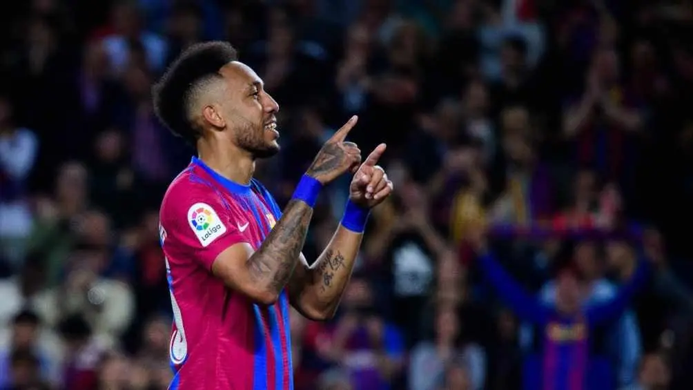 Pierre-Emerick Aubameyang con Barcelona | X: @Auba