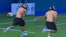 Espontáneo enmascarado interrumpe el juego entre Tepatitlán y Tlaxcala en la Liga de Expansión