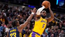 LeBron James, a 63 puntos de ser el máximo anotador de la NBA tras victoria de Lakers