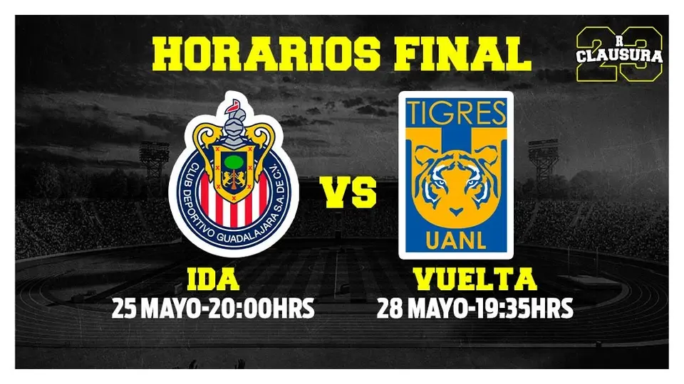 Liga MX: Listos los horarios de la Gran Final entre Chivas y Tigres