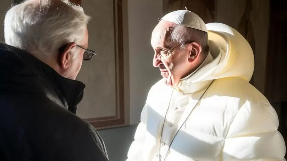 El Papa Francisco se vuelve viral por chamarra puffer blanca ¿Real o falsa?