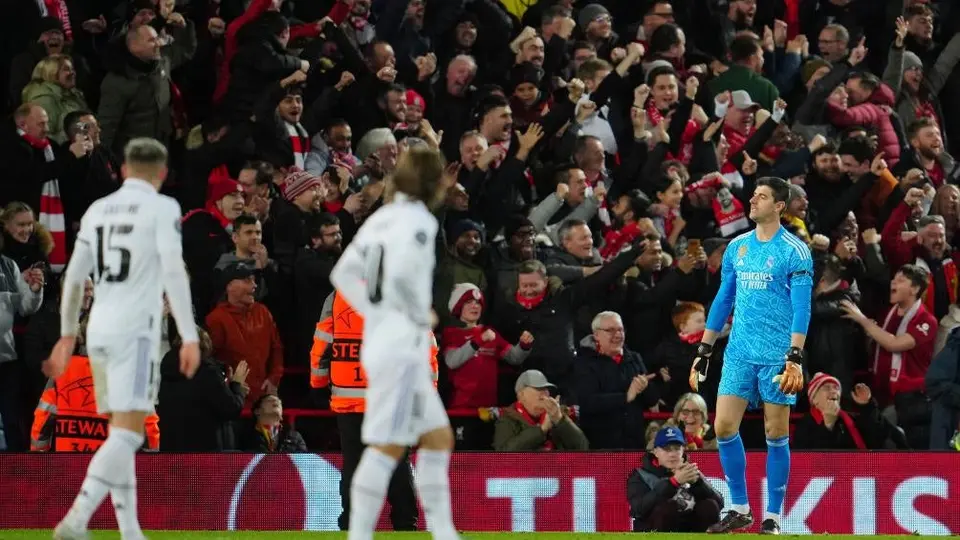 Courtois admitió su error en el gol de Salah: 'Fue una cagad... grande'