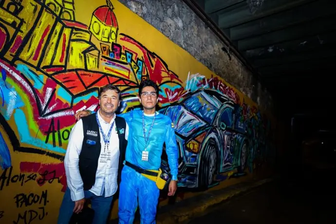 Ken Block recibió homenaje en el Rally WRC México; pintan mural en su honor