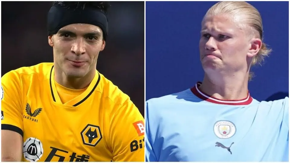 Raúl Jiménez y Erling Haaland hacen intercambio de camisetas