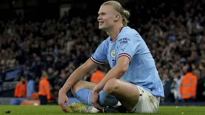 Haaland tras romper el récord de goles de la Premier League: 'Jugaré videojuegos y luego dormiré'