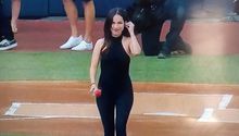 MLB México: Paty Cantú entonó el Himno Nacional y enamoró al Harp Helú con su voz