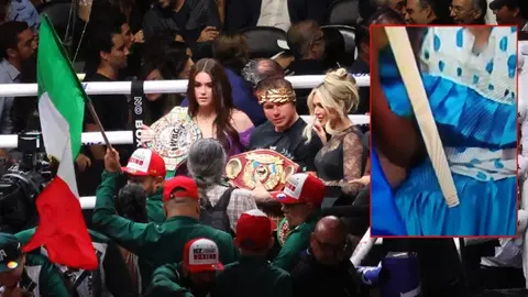 Palo de escoba se roba el show en la pelea del Canelo Álvarez