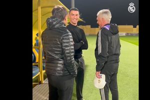 Cristiano Ronaldo: Visitó al Real Madrid durante el entrenamiento en Arabia Saudita