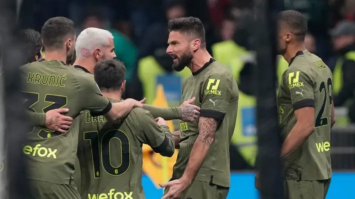Serie A: Milan frenó racha negativa tras derrotar al Torino con gol de Giroud