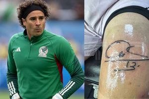 Aficionado pide autógrafo a Memo Ochoa y se lo tatúa