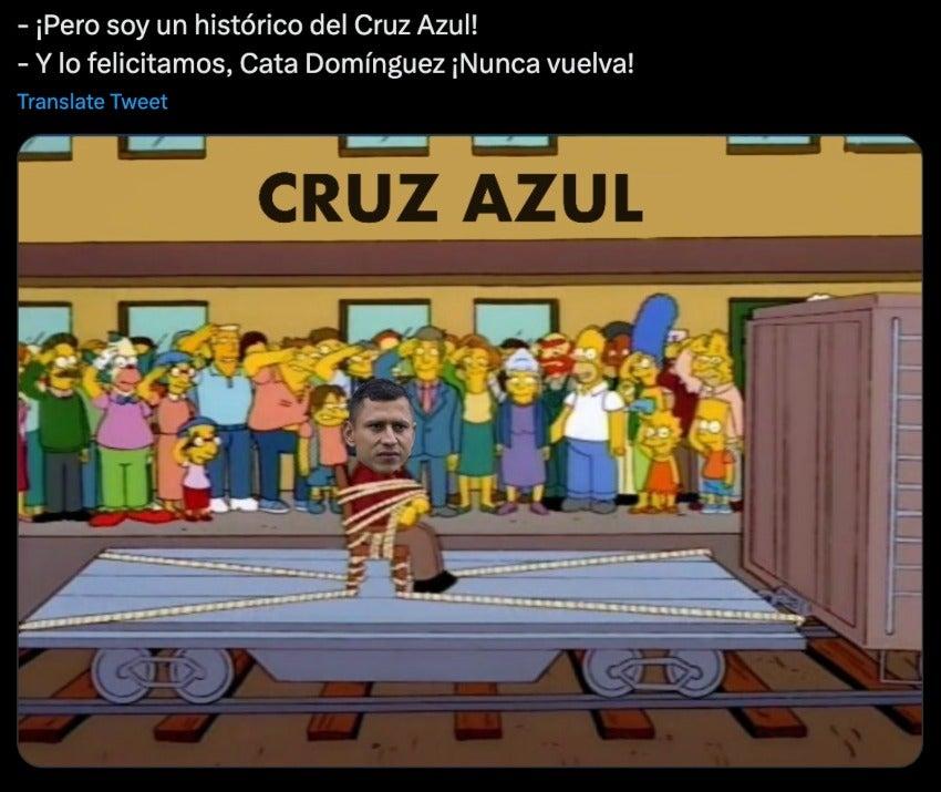 Cruz Azul anuncia la salida del 'Cata' Domínguez y la afición lo celebra con memes