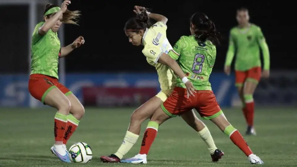 América Femenil: Las Águilas rescataron el empate en su visita a la frontera