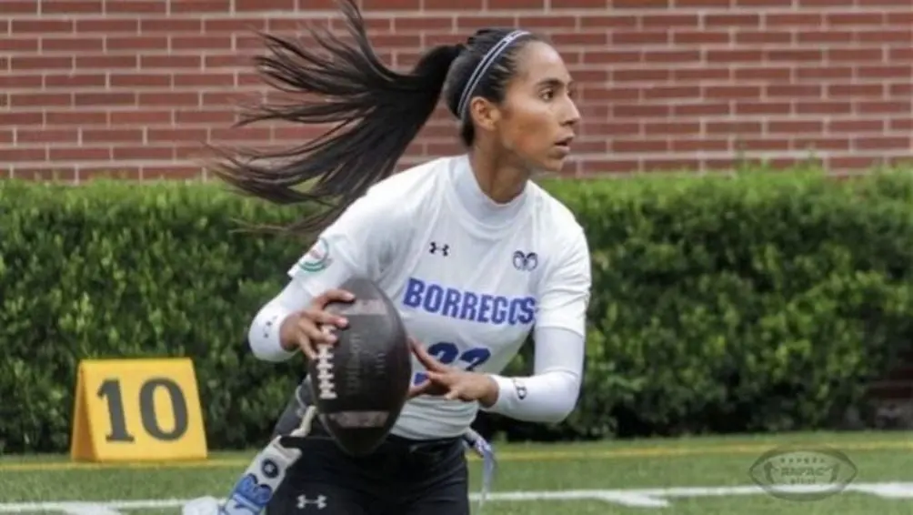 Diana Flores, jugadora de Flag Football